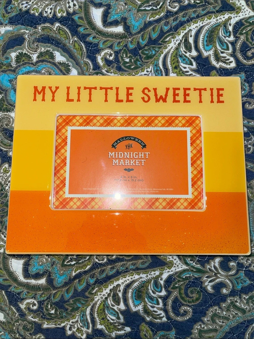 My Little Sweetie Candy Corn Color Frame 4x6